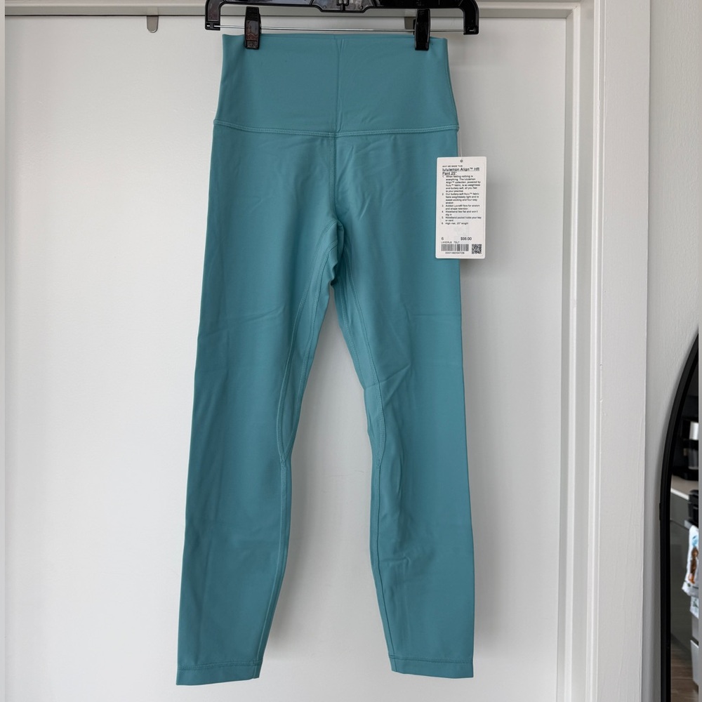 NWT lululemon Align HR Pant 25” in Tidal Teal - Size 6